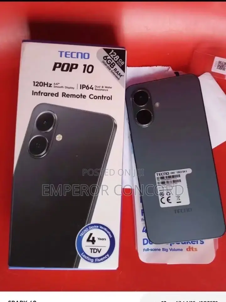 Tecno Pop 10 64 GB Black