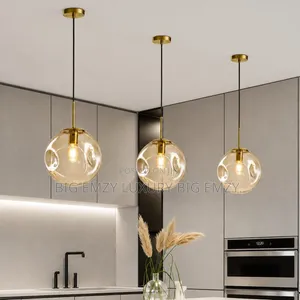 Dining Glass Drop Lights.