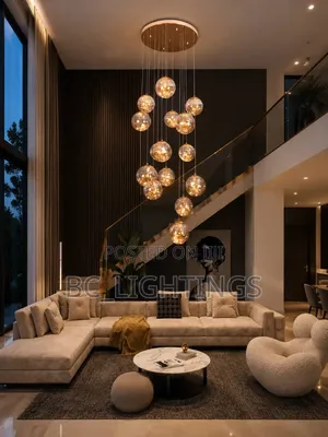 Nordic Home Decor Indoor Lighting Stair Lamp Hanging Light Chandelier