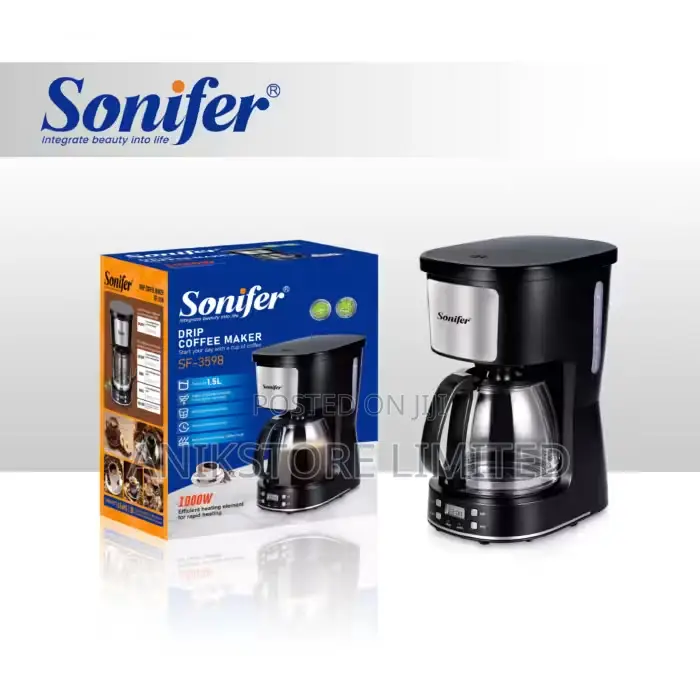 Sonifer 1.5L Programmable Drip Coffee Maker SF-3598