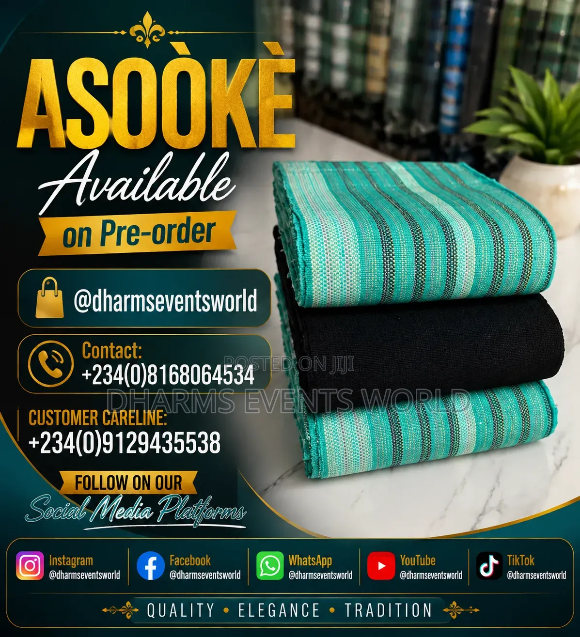 ASOÒKÈ AVAILABLE in Varieties.