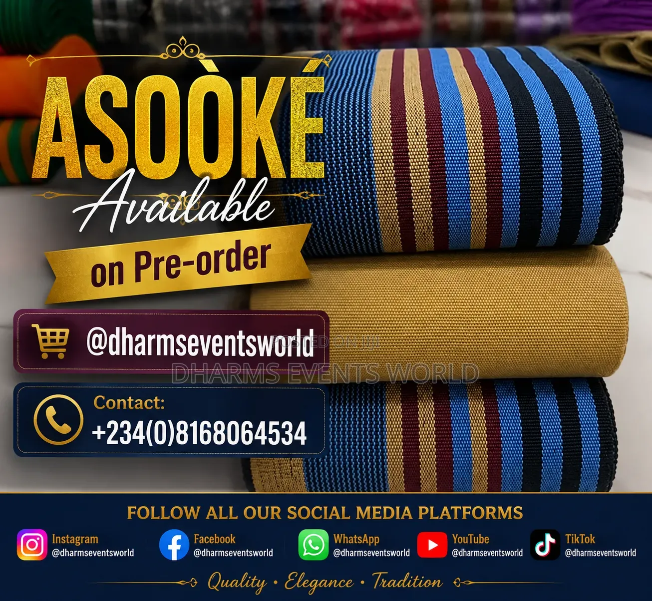 ASOÒKÈ AVAILABLE in Varieties.
