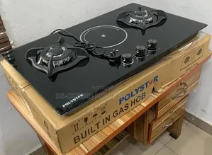 Polystar Built-in Inbuilt 3 Burner Gas Cooker 2gas 1 Electric