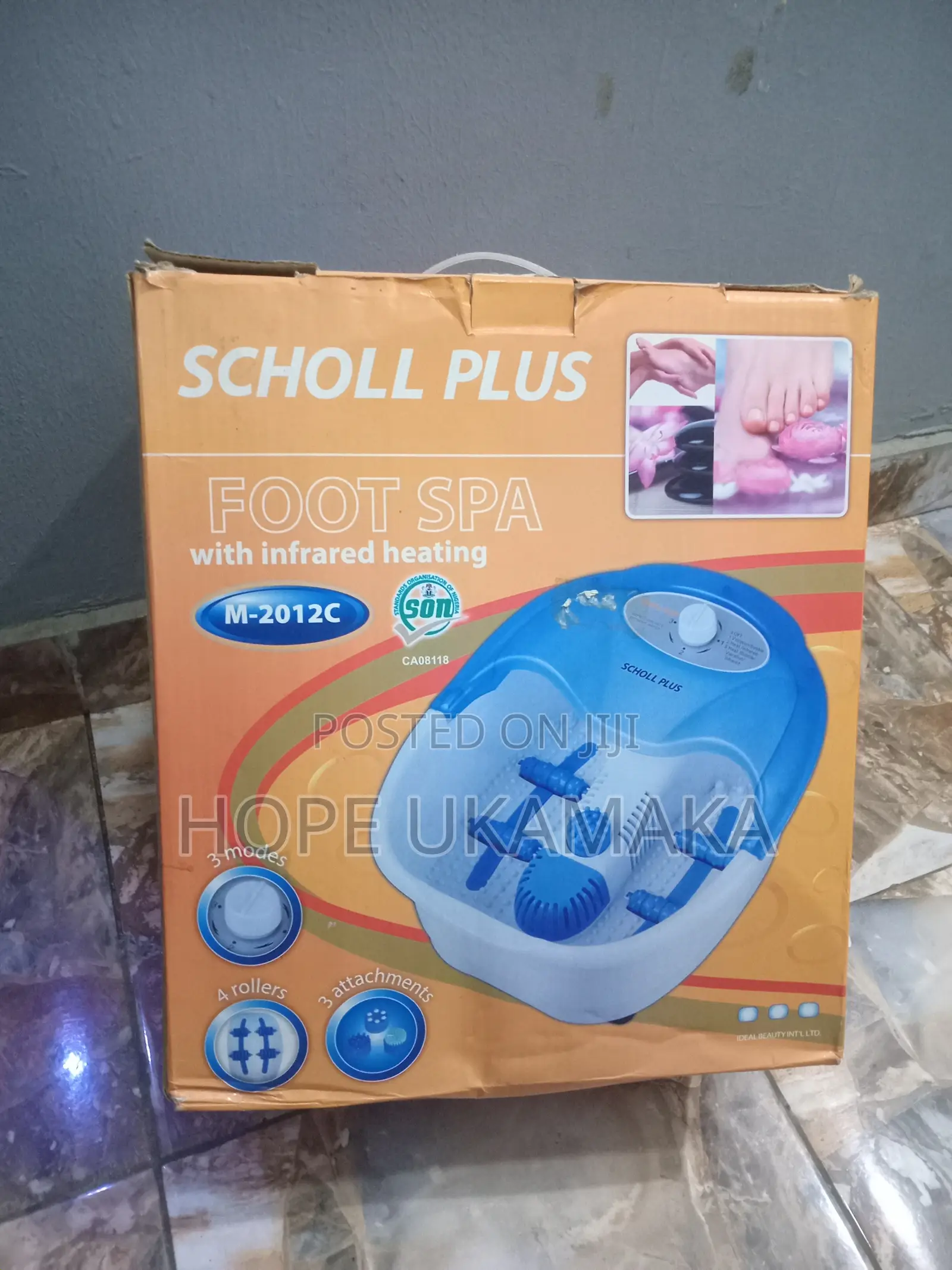 Scholl Plus Foot Spa With Infrared Heating and Massage