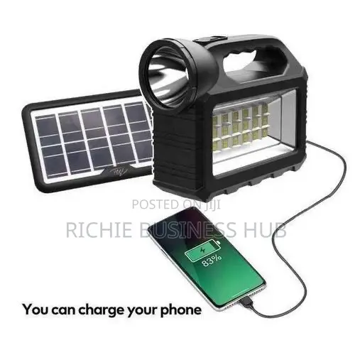 Itel Portable LED Solar Lighting System 3 Led Bulbs, Panel and Charg