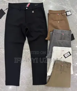 Classic Fitted Men Paint Trousers