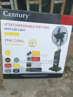 18" Inches Century Mist Fan Rechargeable