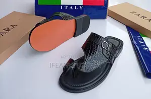 Zara Classic Leather Slippers