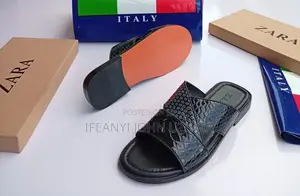 Zara Classic Leather Slippers