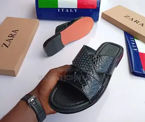 Zara Classic Leather Slippers