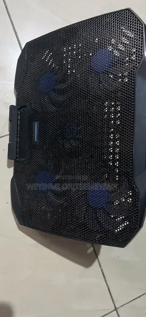 COOLCOLD 5 Fan, Laptop Cooling Pad, Multi-Adjustable + Phone Holder