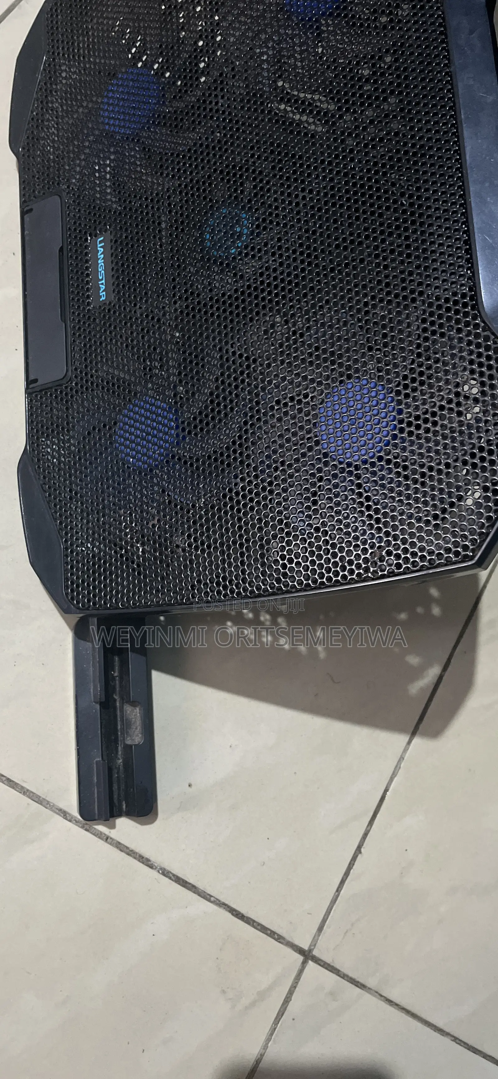COOLCOLD 5 Fan, Laptop Cooling Pad, Multi-Adjustable + Phone Holder