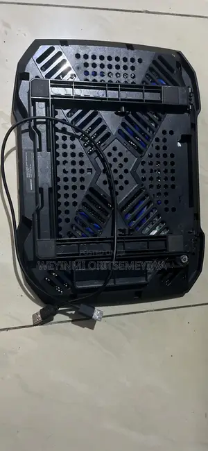 COOLCOLD 5 Fan, Laptop Cooling Pad, Multi-Adjustable + Phone Holder
