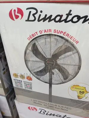 Binatone Stand Fan (1845) Metal Industrial