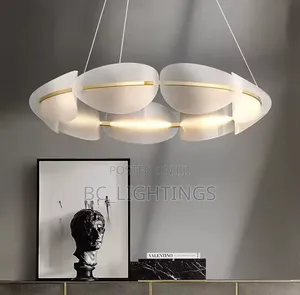 Modern LED Chandelier Acrylic Leaf Design for Living Dining Bedroom