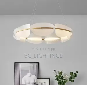 Modern LED Chandelier Acrylic Leaf Design for Living Dining Bedroom