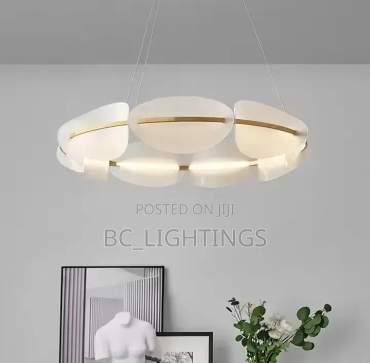 Modern LED Chandelier Acrylic Leaf Design for Living Dining Bedroom
