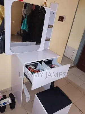 Almost New Dressing Mirror With Sliding Mirror and Drawer