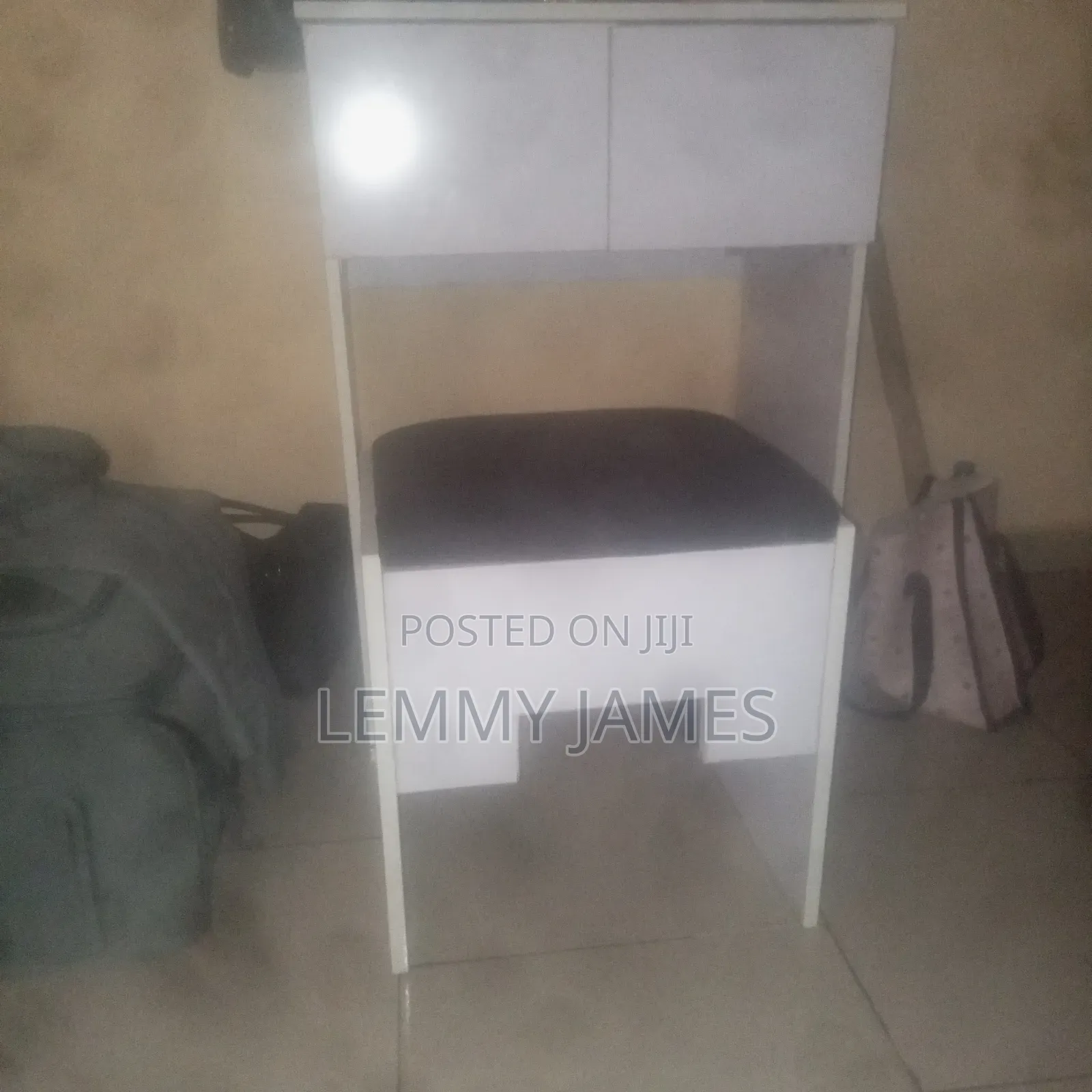 Almost New Dressing Mirror With Sliding Mirror and Drawer