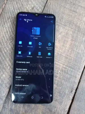Tecno Spark 7P 64 GB Gray