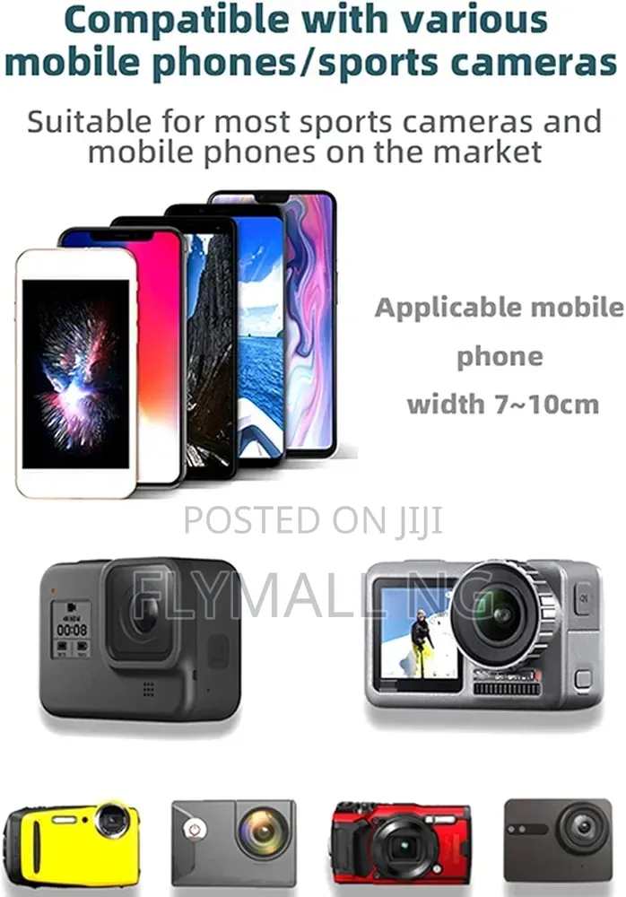 Smartphone Pov / Vlog Head Strap Mount Phone Holder