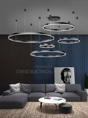 Luxury Sleek Round Ring Class Design Chandelier