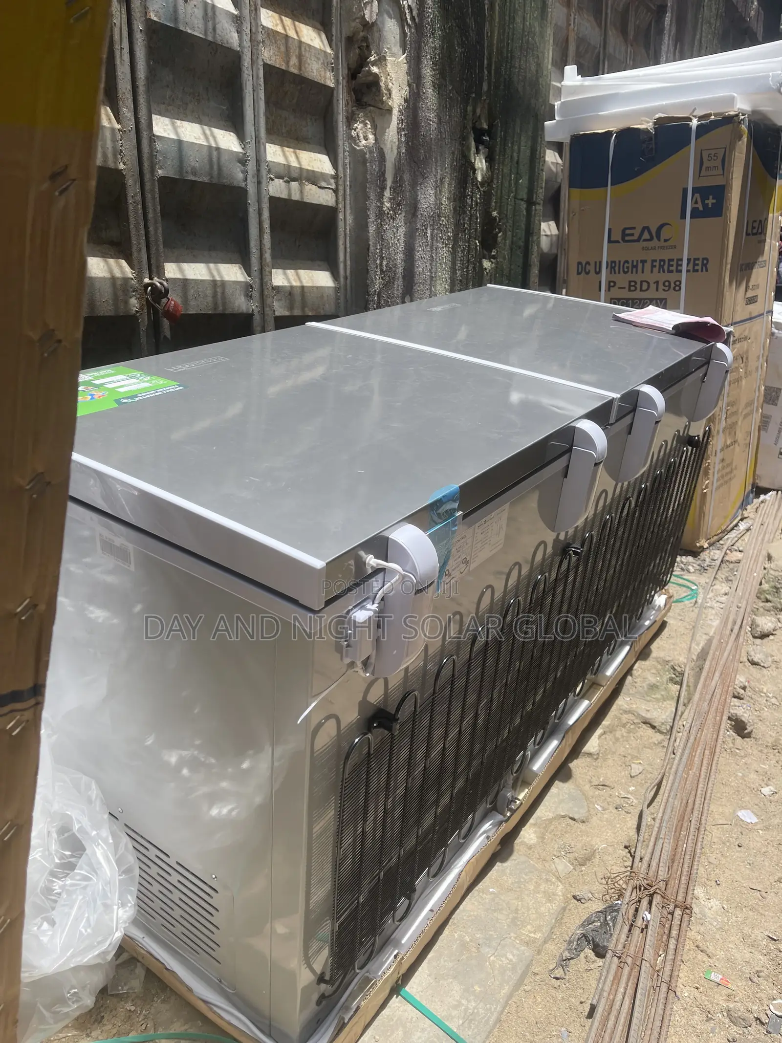 AC/DC Double Door Deep Solar Fridge Scanfrost 10yrs Warranty