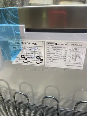 AC/DC Double Door Deep Solar Fridge Scanfrost 10yrs Warranty