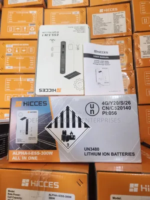 HICCES 1kWh Solar Energy Storage System _ 300W Inverter