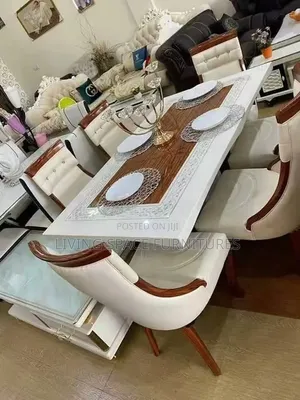 Luxury Thick Marble Dining Set by 6Seaters