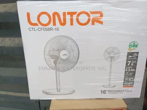 Lontor Rechargeable Fan 16 Inch Original and Long Lasting