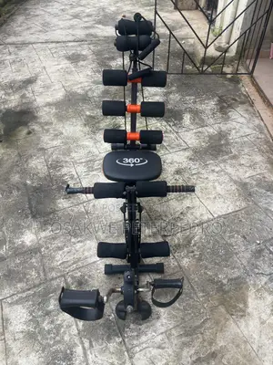 Multi-Gym Abdominal Workout Bench With Pedals Resistance Ropes