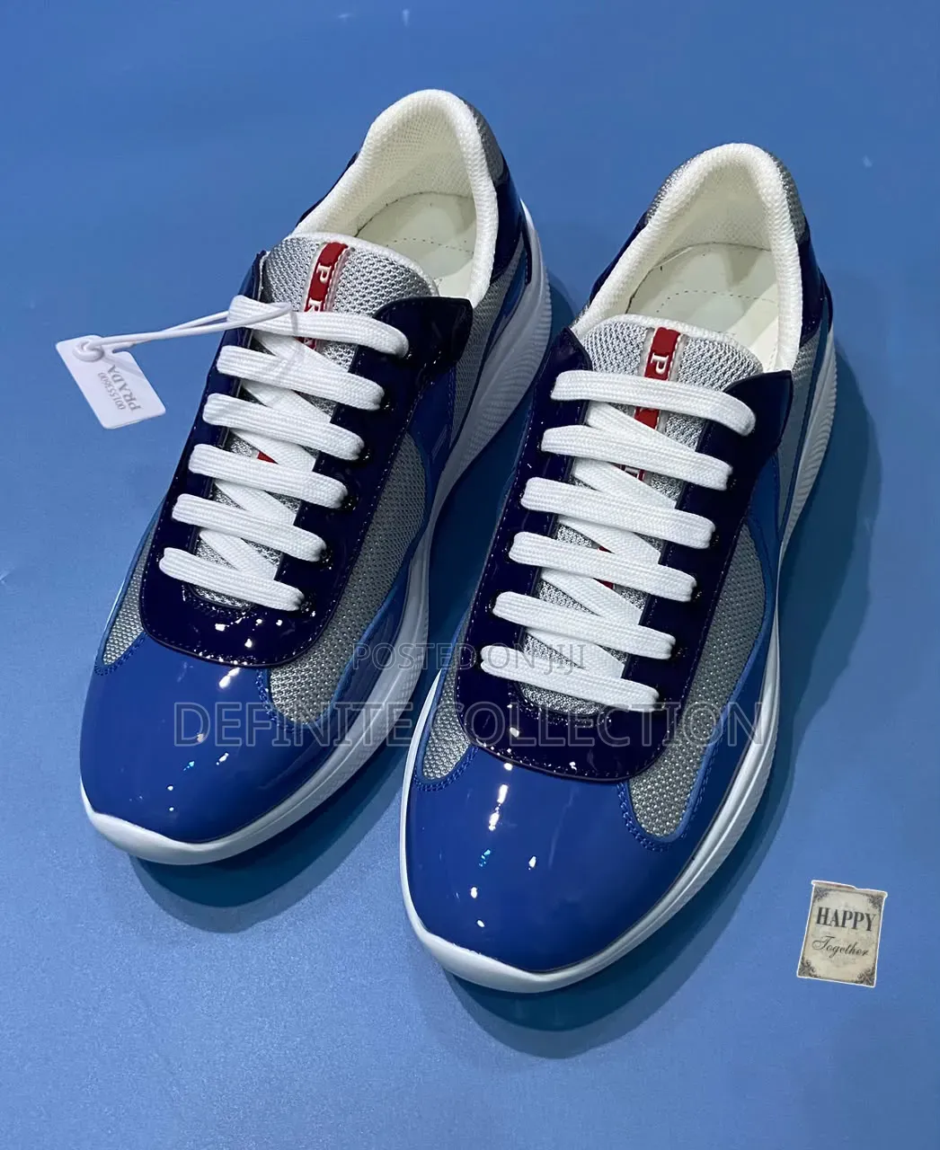 Prada Luxury Glossy Sneakers