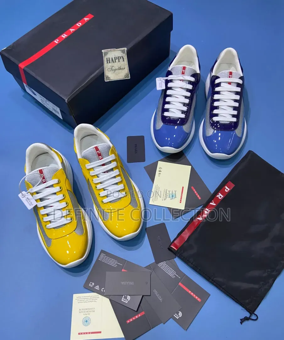 Prada Luxury Glossy Sneakers