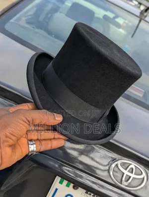 High Bowler Men's Luxury Hat Black