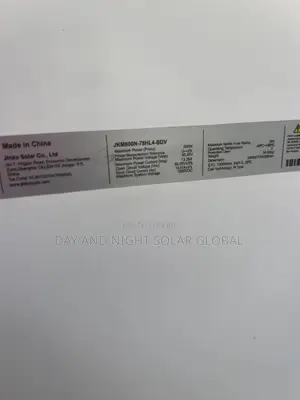 Original Clean Tukumbo 600watts Jinko Solar Panel