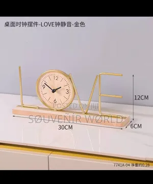 Home and Love Clock Decor