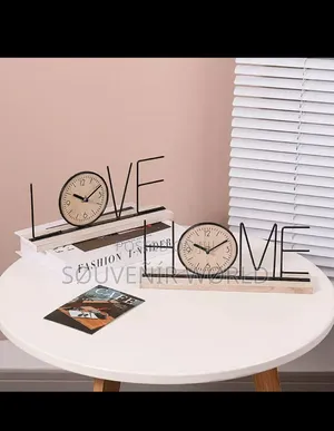 Home and Love Clock Decor