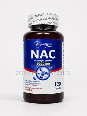 Creation’s Hair NAC (N-Acetyl Cysteine) 1000mg – 120 Tablets