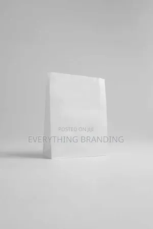 100pcs A5 White Kraft Paper Bags for Retail, Gifts Packaging