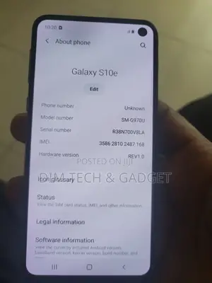 Samsung Galaxy S10e 128 GB Black