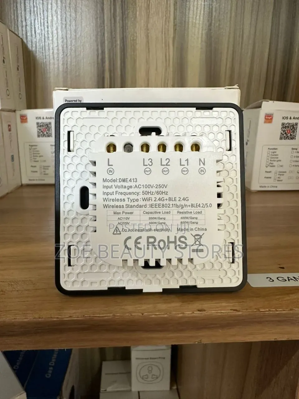 Tuya 3-Gang WiFi Smart Touch Switch