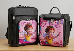 Girls’ School Bag Matching Lunch Bag Set