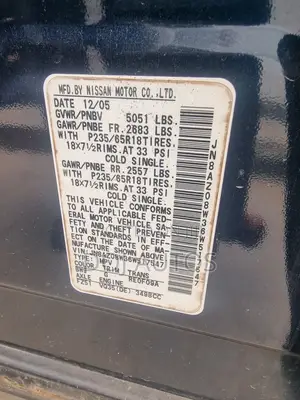 Nissan Murano 2005 Blue