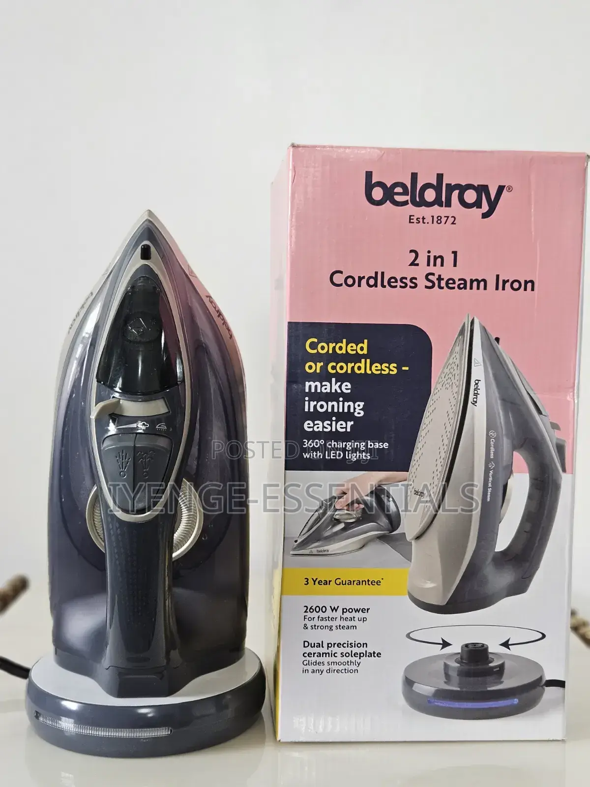 Beldray Cordless Steam Iron
