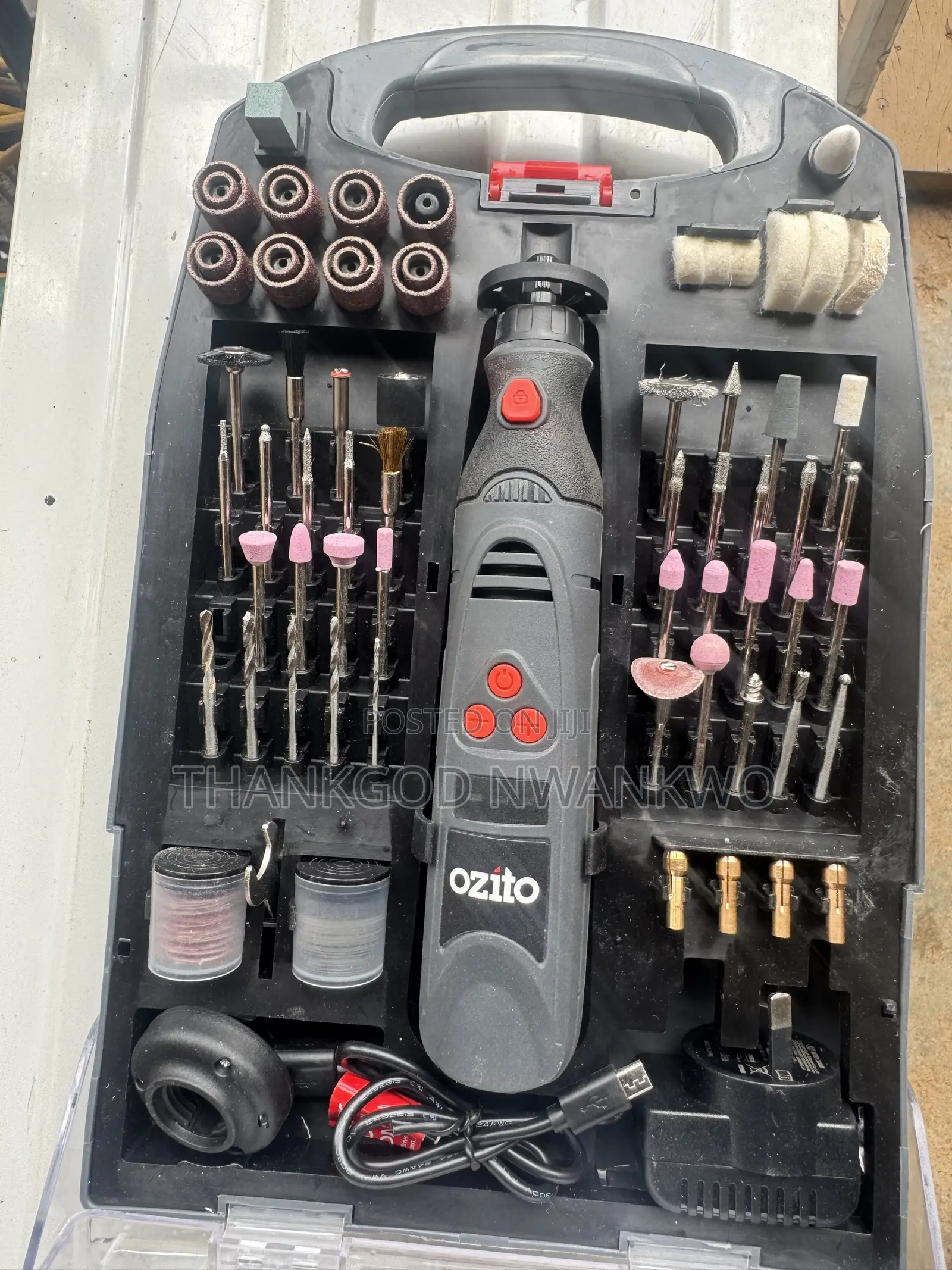 Ozito 3.6V 118 Piece Rotary Tool Set