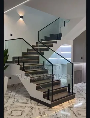 Stainless Steel Glass Rails With Tempered
