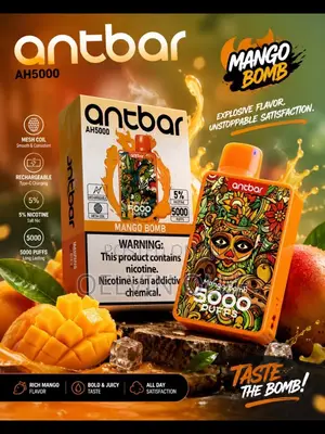 Antbar AH5000 Puffs Disposable Vape – Mango Bomb (5%)
