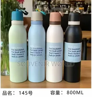 Stainless Steel Ring Water Bottle 800mls