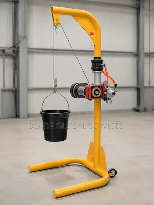 Pneumatic Davit Crane With Air-Powered Wire-Rope Winch